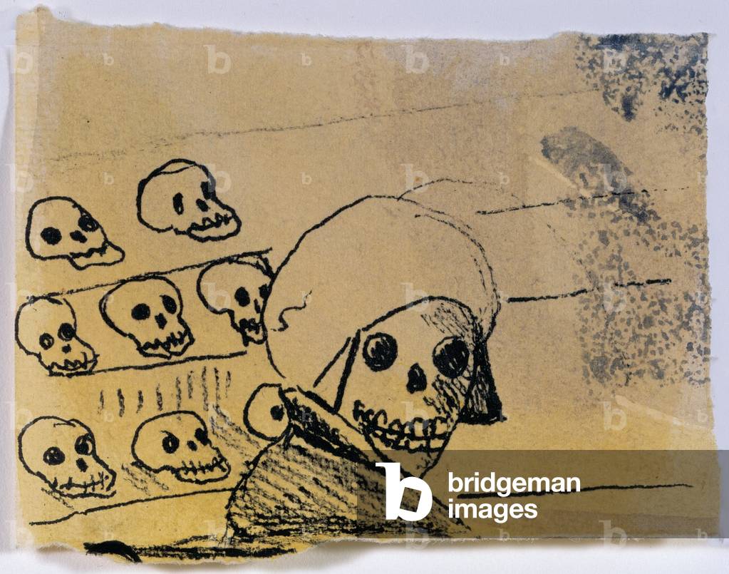 The Seven Walls, 1983 (ink & w/c on varnished paper)