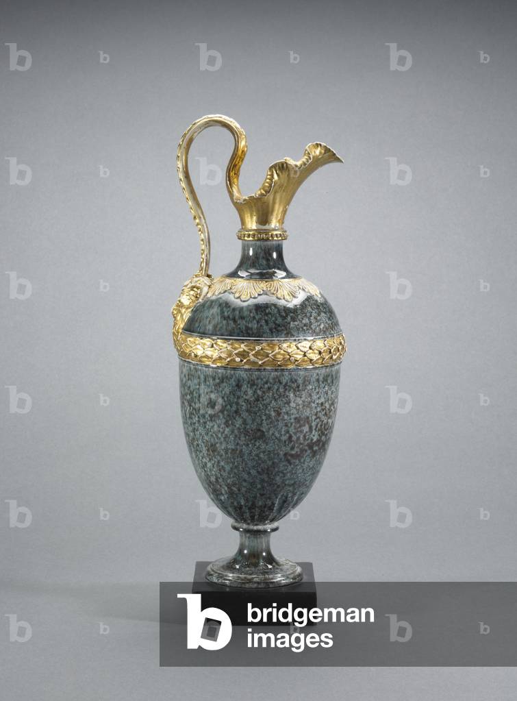 Wedgwood Ewer, 1769-80 (glazed earthenware with gilding & stoneware)