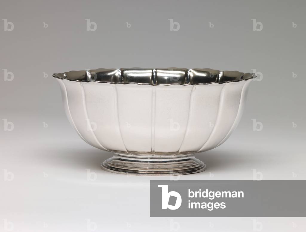 Fluted Bowl, 1728-29 (silver with gilding)