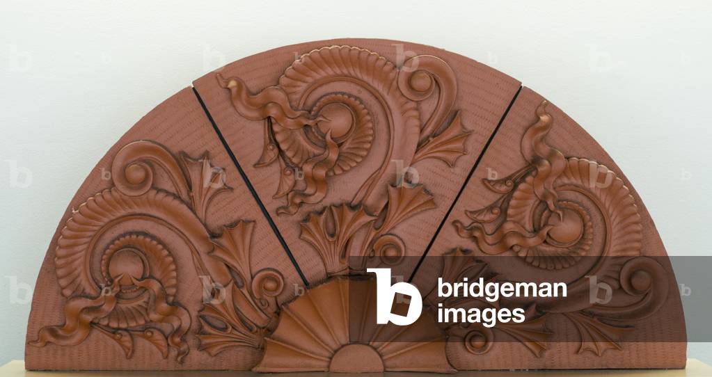 Lunette, from the Scoville Building, Chicago, Illinois, 1884–85 (terracotta)