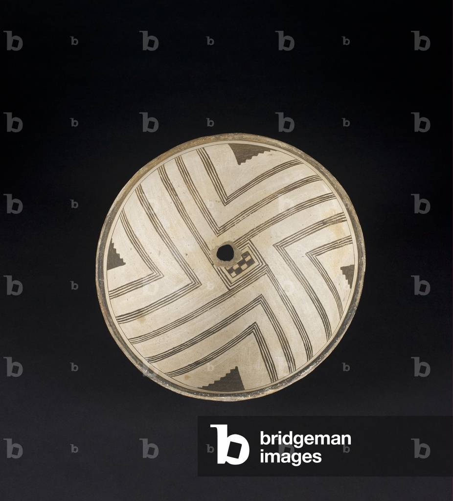 Bowl with Painted Motifs, c.1110-1130 (ceramic with pigment)