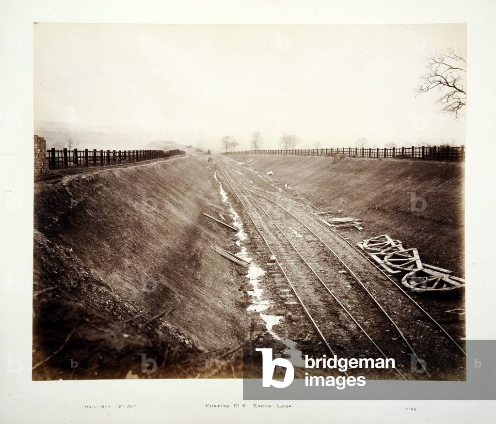 Cutting No.6 Hague Lane, 1882 (sepia photo)