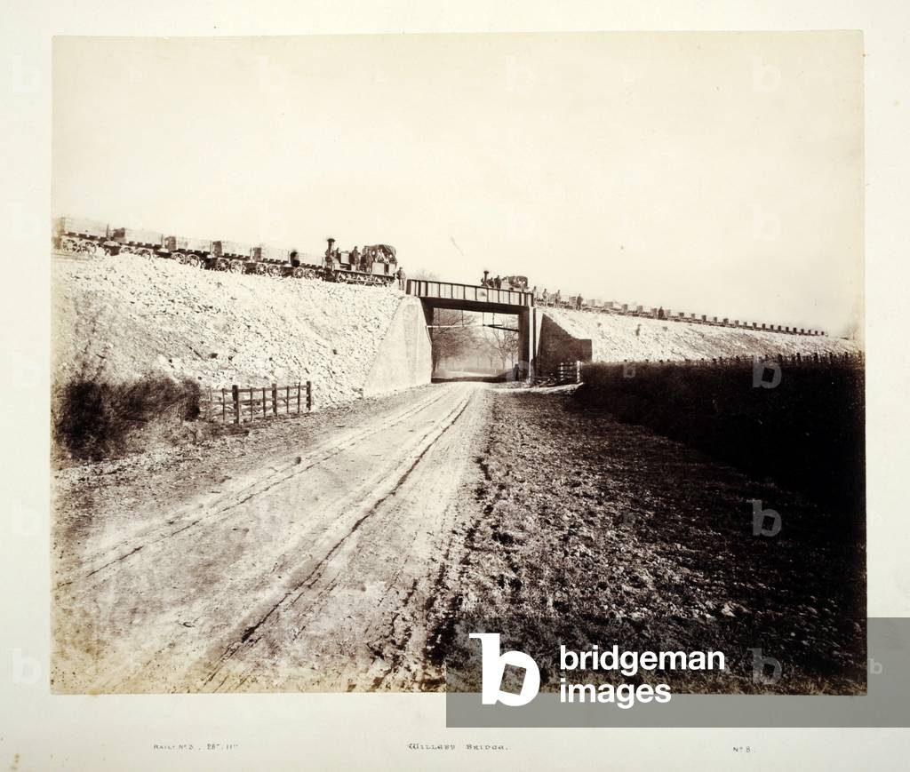 Willeby Bridge, 1882 (sepia photo)