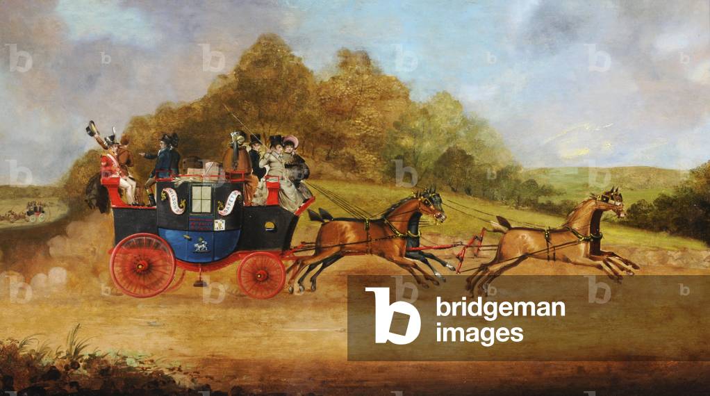 Beverley and Hull Passenger Coach, c.1826 (oil on canvas)