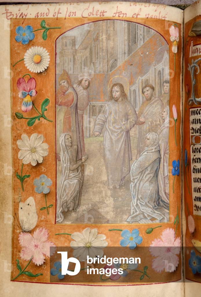 Ms 60 fol.104v Mass for Burial of the Dead, from the Hours of Katherine Bray, c.1480-90 (gouache & bodycolour on vellum)