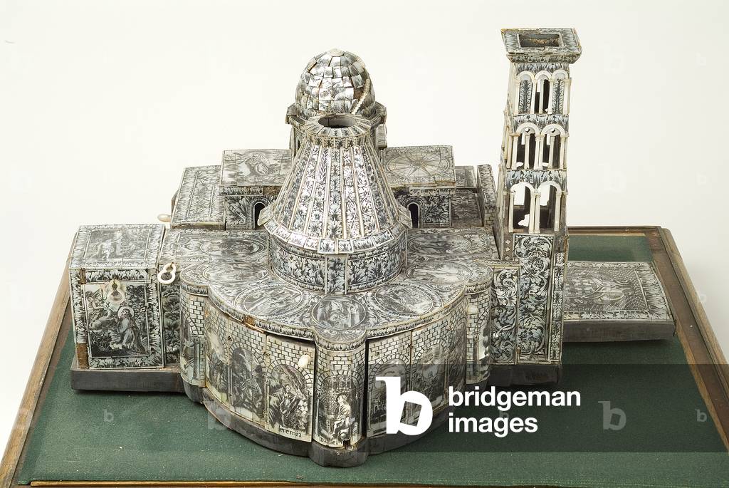 Model of the Church of the Holy Sepulchre, 1760 (mother of pearl, bone, pigment & pinewood)
