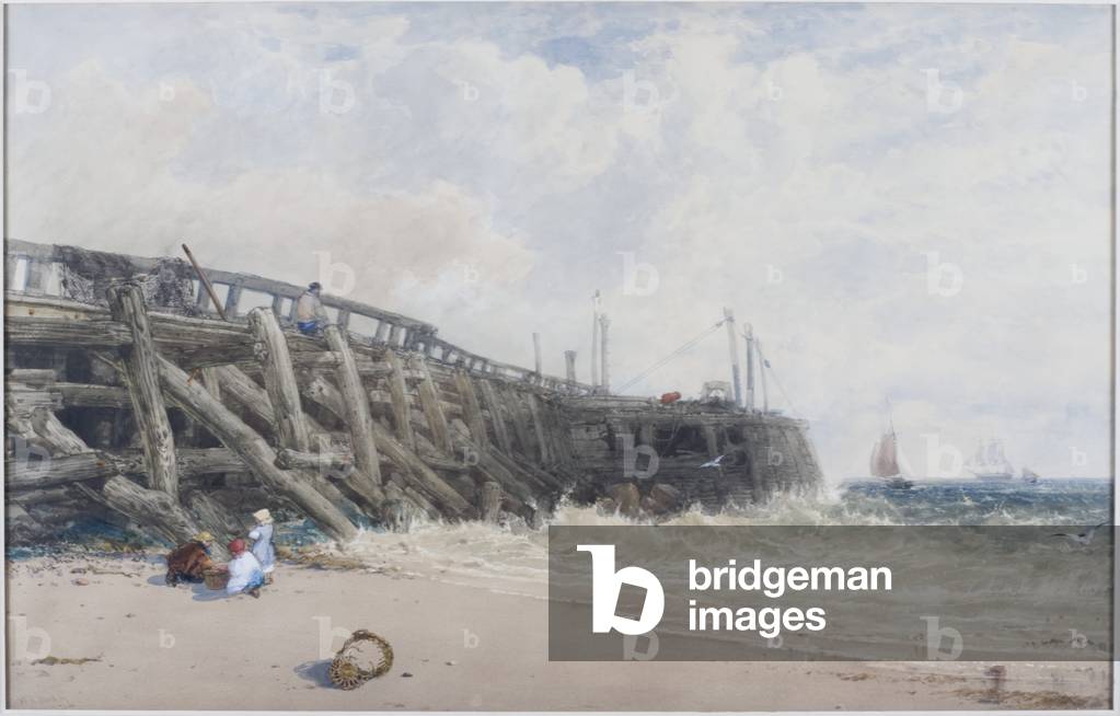 Newhaven Old Pier (w/c on paper)