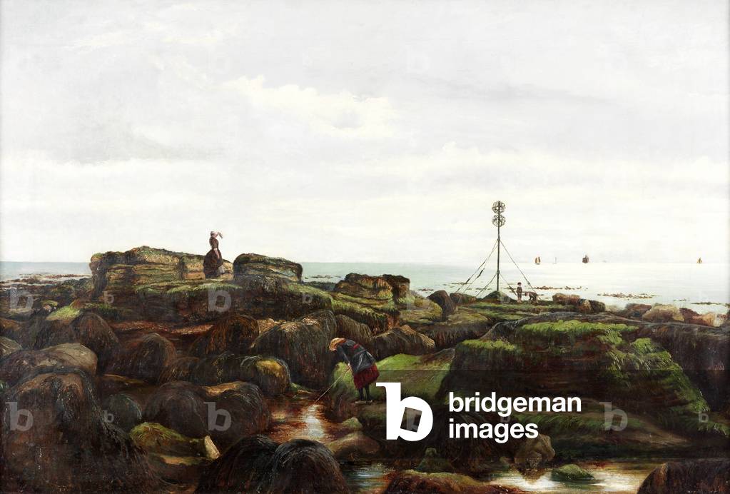 Beacon Rocks, Roker, Sunderland, 1885 (oil on canvas)