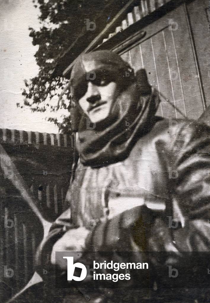 H. Billing R.F.C. at 44 T.S., Harlaxton (b/w photo)