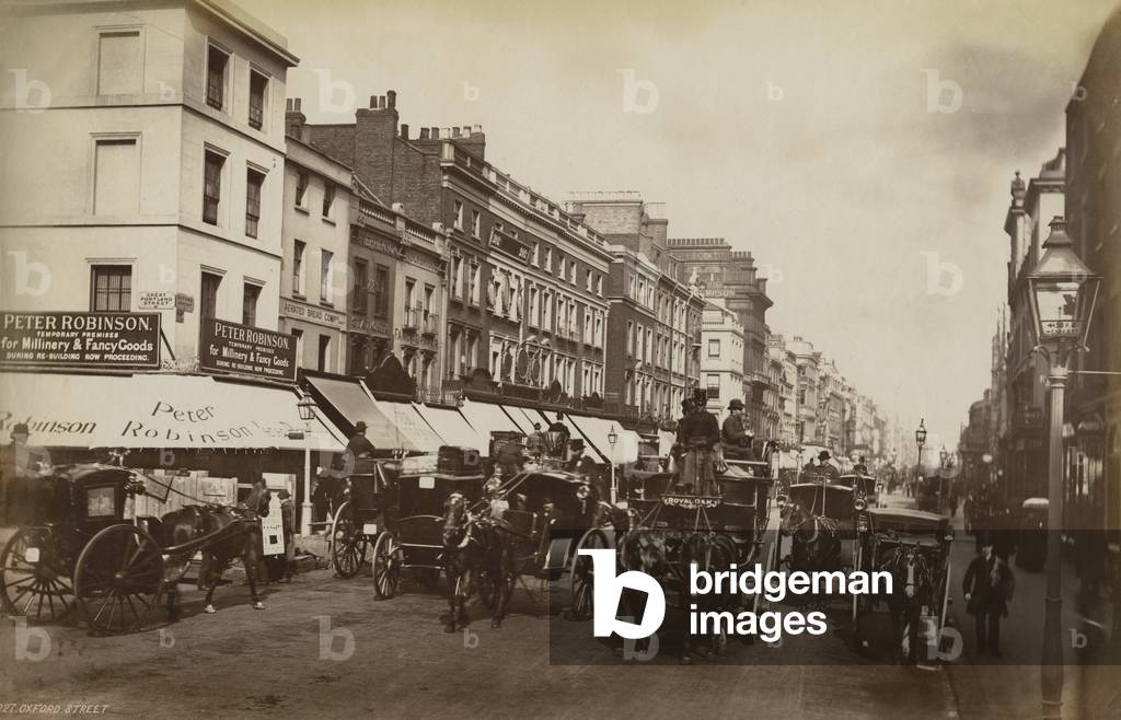 Oxford Street, London (b/w photo)