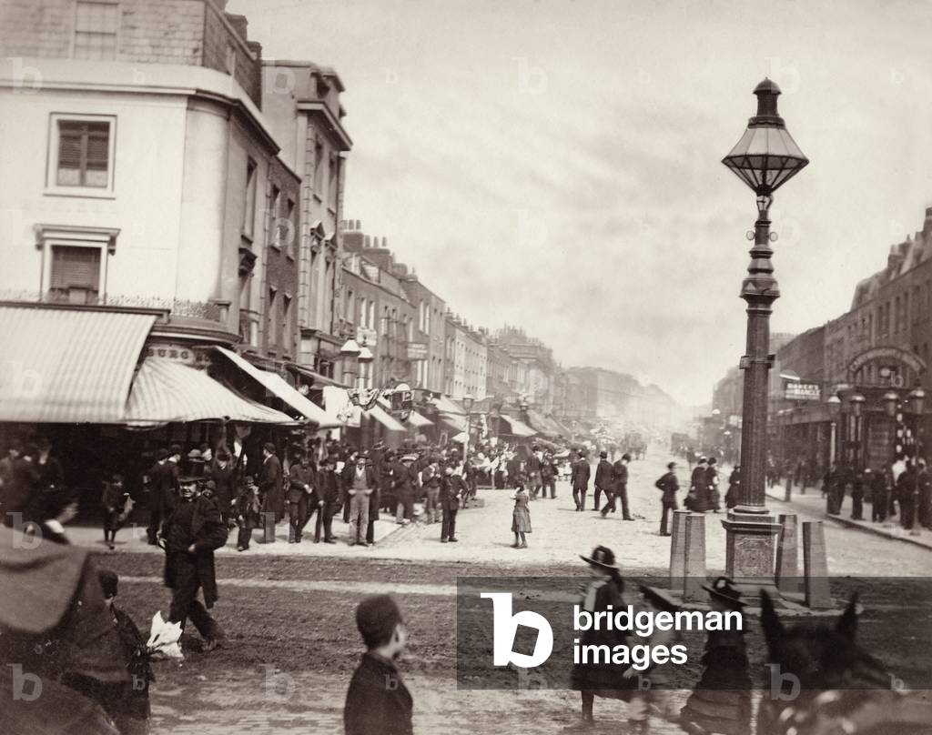 The Cut, Lower Marsh, Lambeth, London, c.1890-1910 (b/w photo)