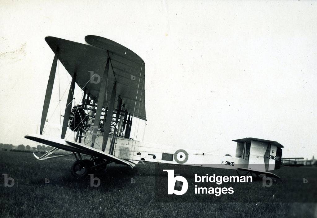 Vickers Vimy, No. 2 Flying Training School, Royal Air Force, Digby, Lincolnshire, 1928-30 (b/w photo)