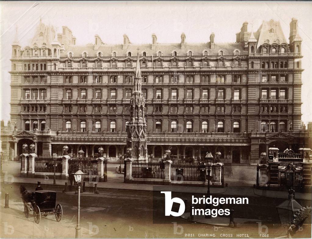 Charing Cross Hotel, London, c.1885 (b/w photo)