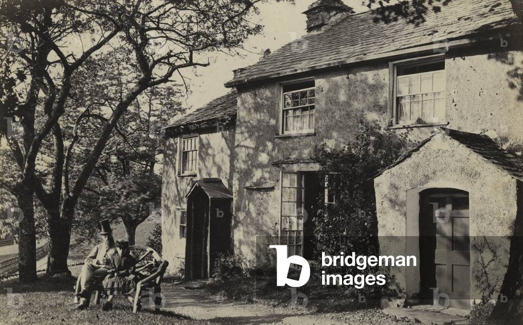 Elleray cottage, Windermere, UK, late 19th century (b/w photo)