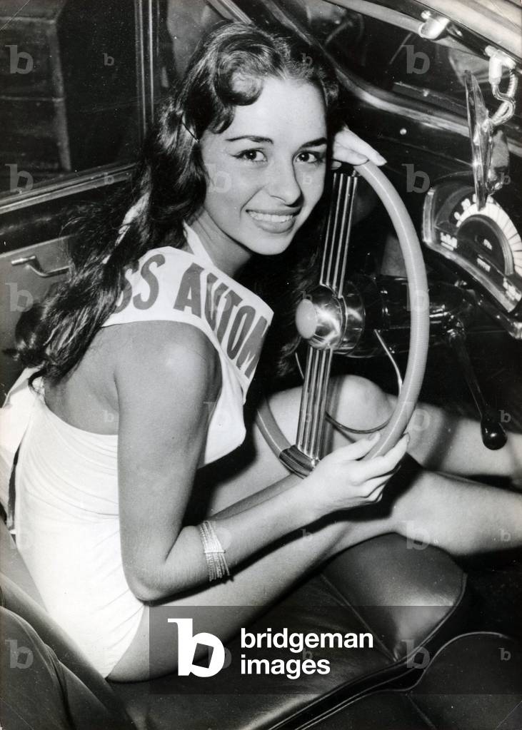 Miss Automobile, 1955 (b/w photo)