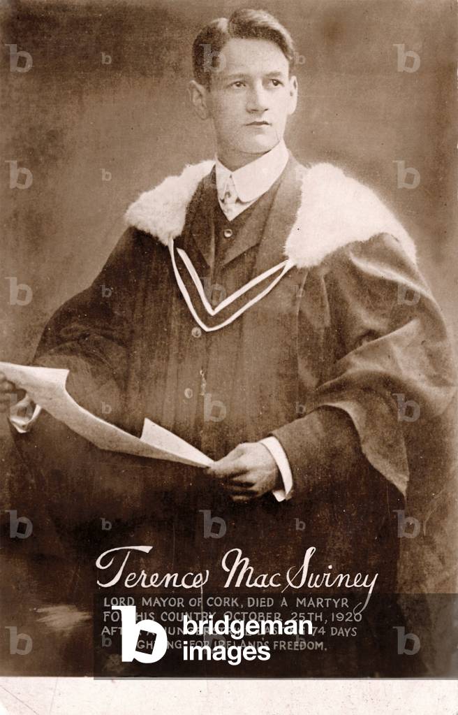 Terence MacSwiney, 1920 (b/w photo)