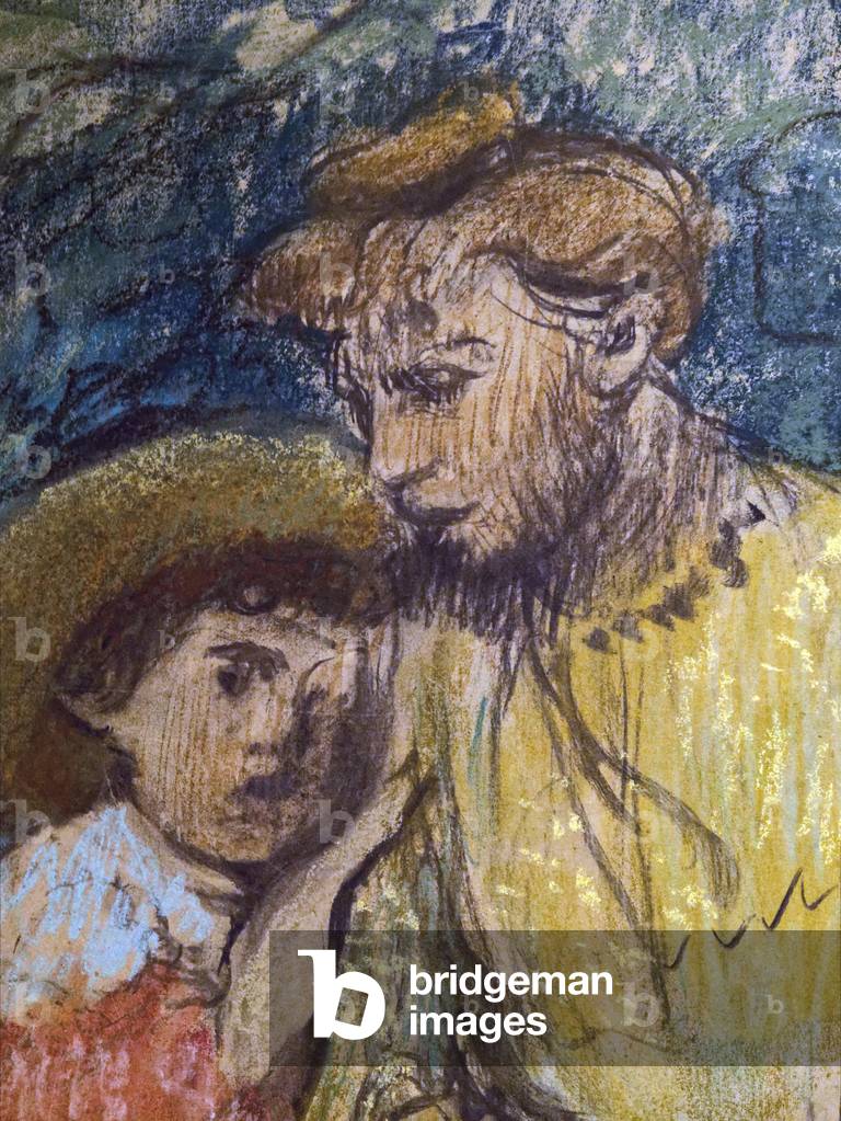 Madame Alexis Rouart and her children (detail) (ca. 1905). Edgar Degas (1834-1917). Pastel and charcoal on tracing paper sticks in full on cardboard. Musee des Beaux-Arts de la Ville de Paris, Petite Palais.