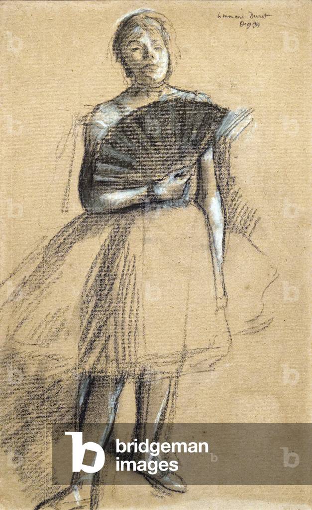 Fan dancer (circa 1876). Edgar Degas (1834-1917). Pastel and charcoal on paper rod. Musee des Beaux-Arts de la Ville de Paris, PeuPalais.