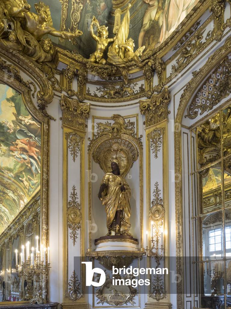 Allegory of Europe. Sculpture by Gabriel Jules Thomas (1824-1905), 19th century. Banque de France. Hotel de Toulouse, former hotel de la Villiere, Paris - Hotel de Toulouse, headquarters of the Banque de France -