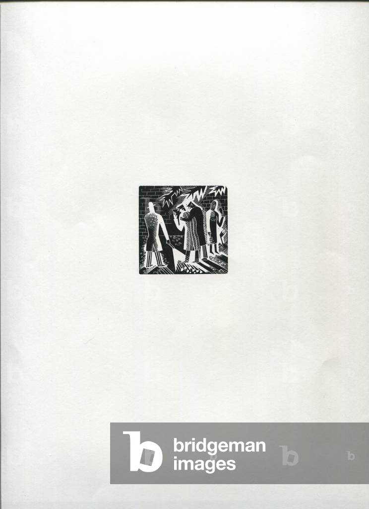 Carol Singers II (wood engraving)