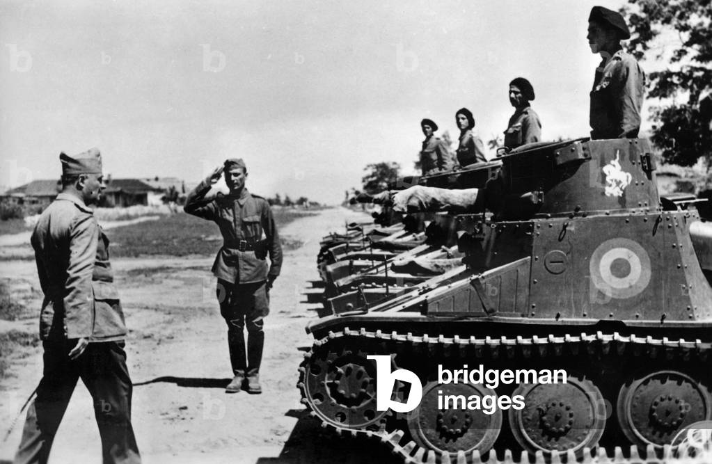 Immagine di Fotografia "Divisione carri armati rumeni sul fronte orientale durante la seconda guerra mondiale"