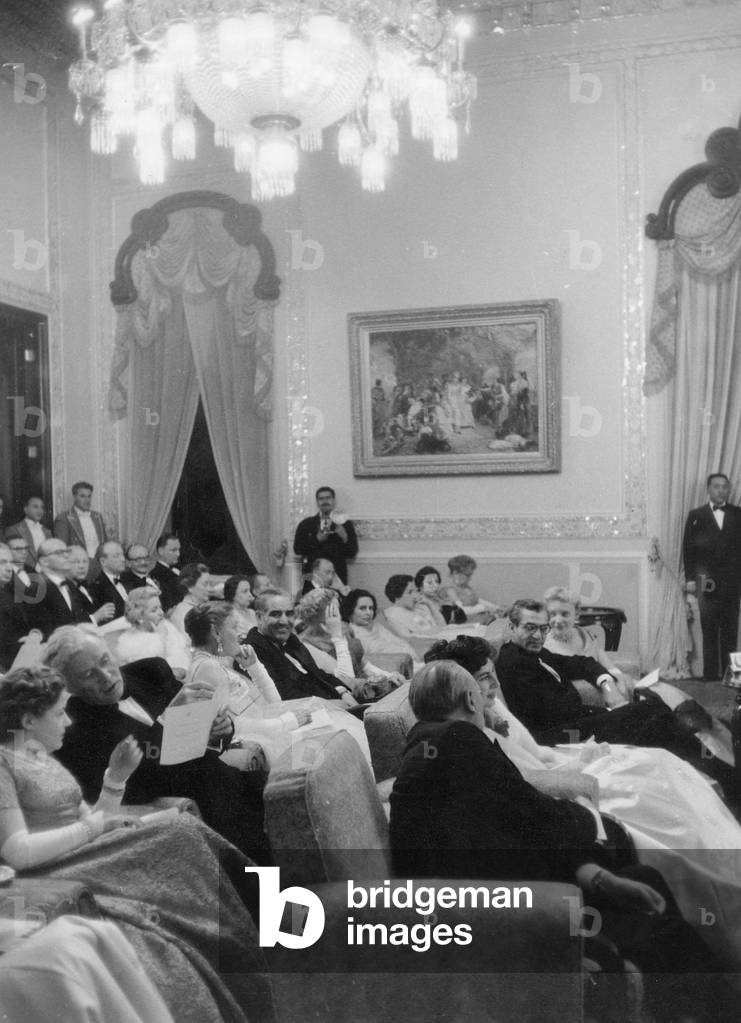 Konrad Adenauer in Tehran, 1957 (b/w photo)
