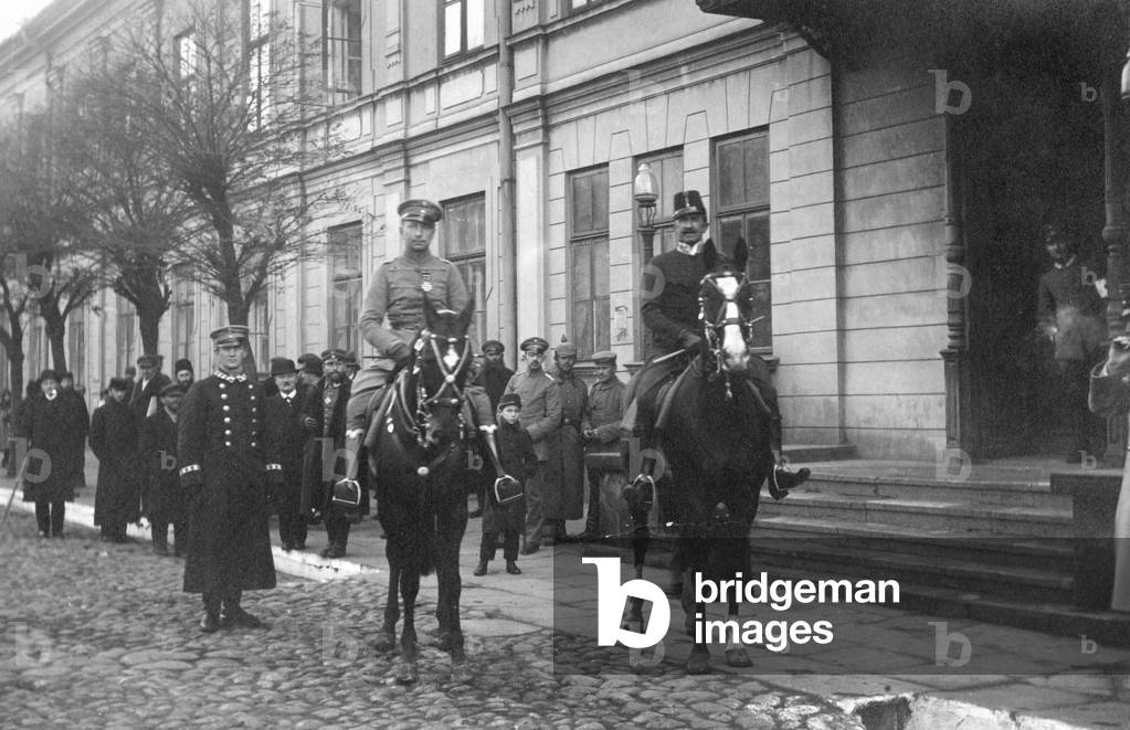 Prince Joachim of Prussia with Colonel von Streeruwitz, 1915