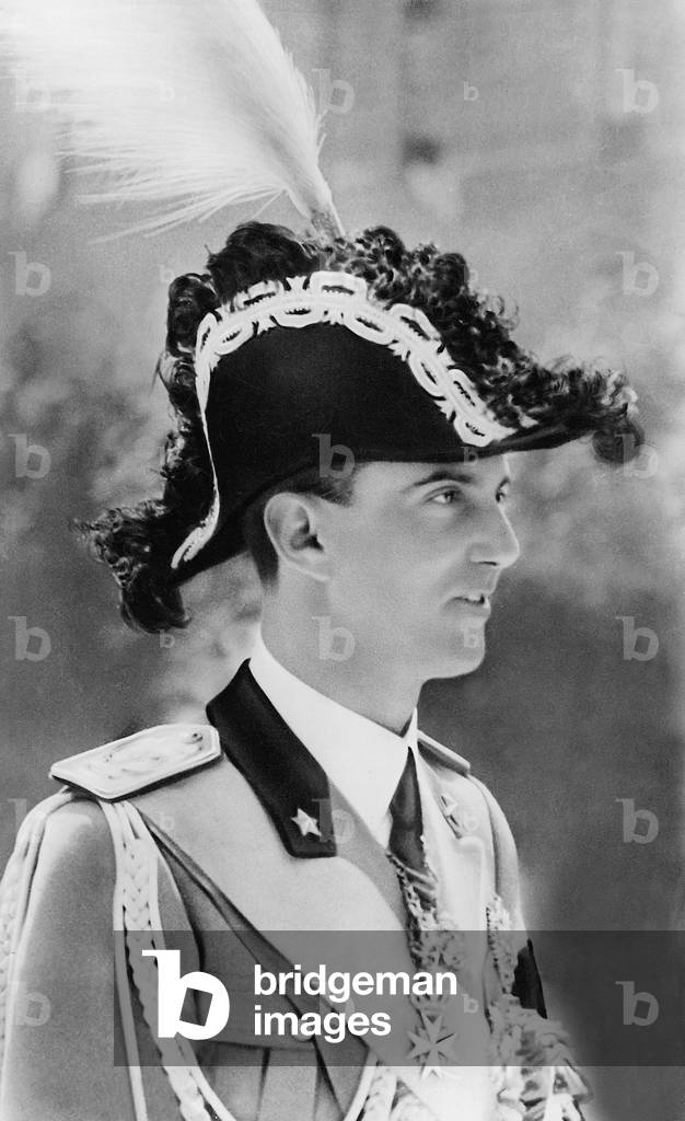 Crown Prince Umberto of Italy, 1935 (b/w photo)