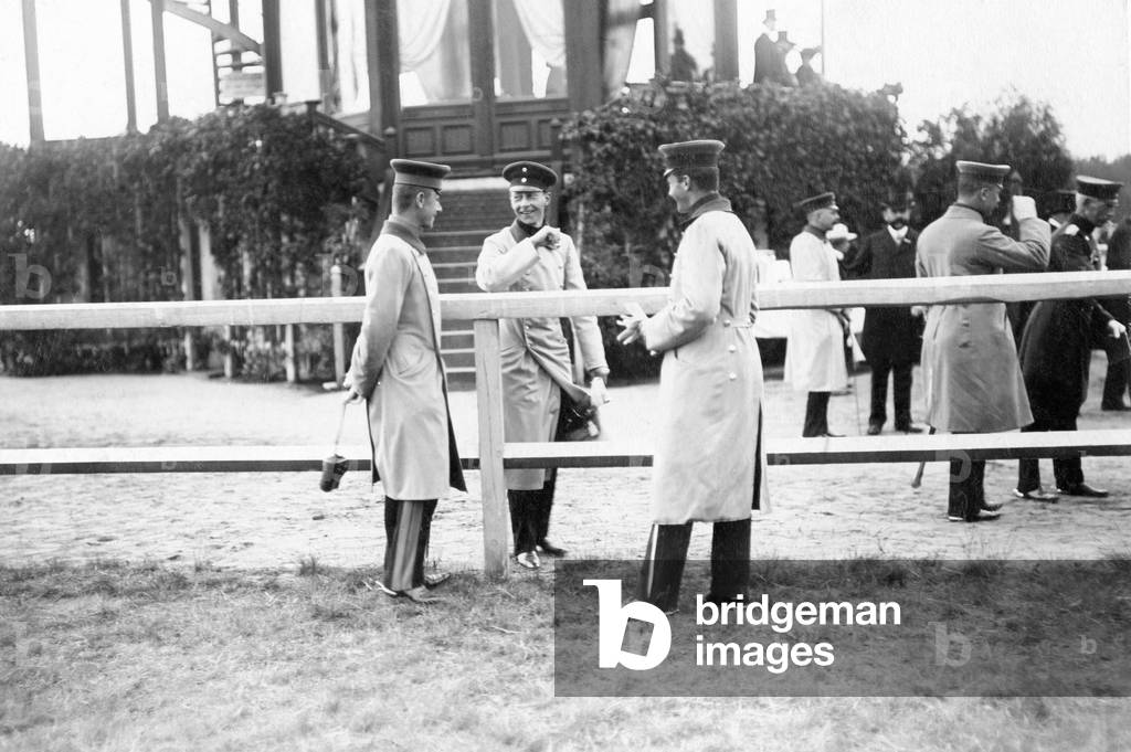 Crown Prince Wilhelm of Prussia at a horse race, 1903