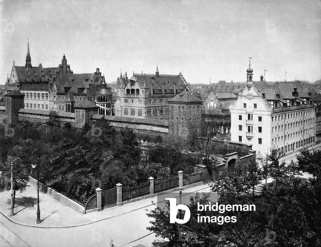 Germanic National Museum in Nuremberg (b/w photo)