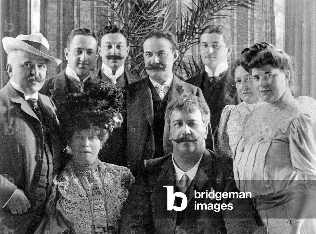 Artists' Society in Wiesbaden, 1906 (b/w photo)