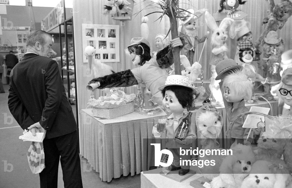 The Nuremberg Toy Fair, 1971 (b/w photo)