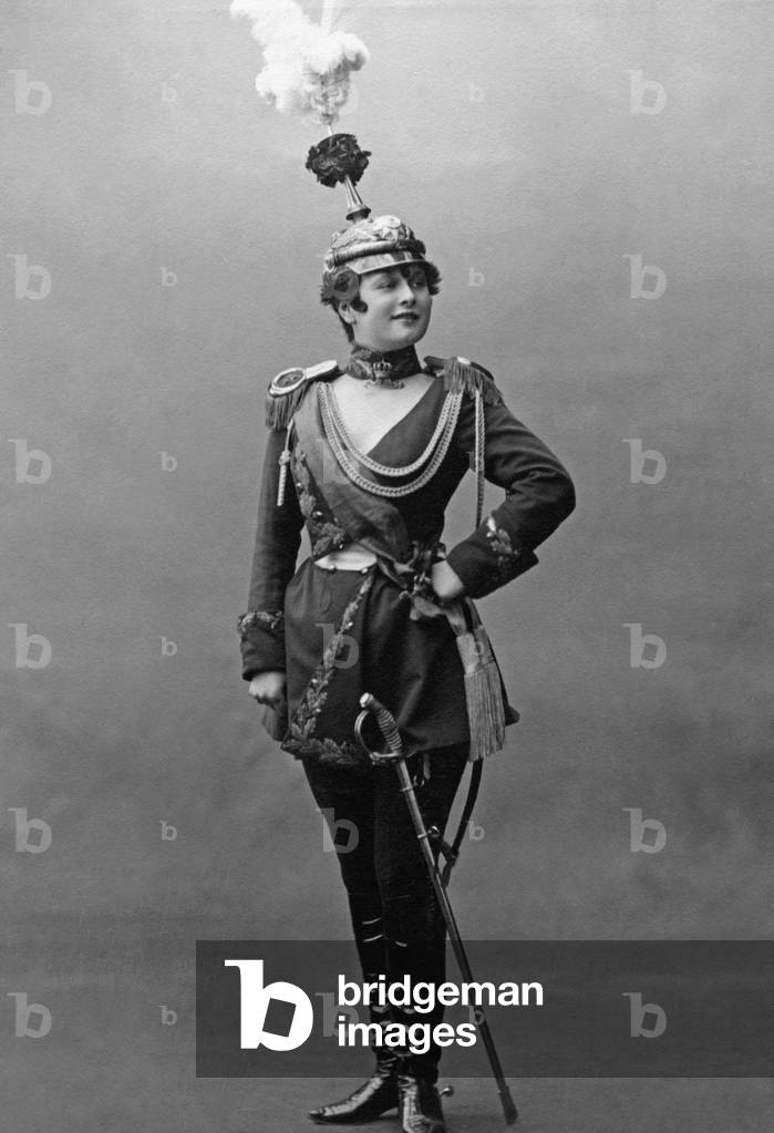 Woman in uniform, c.1905 (b/w photo)