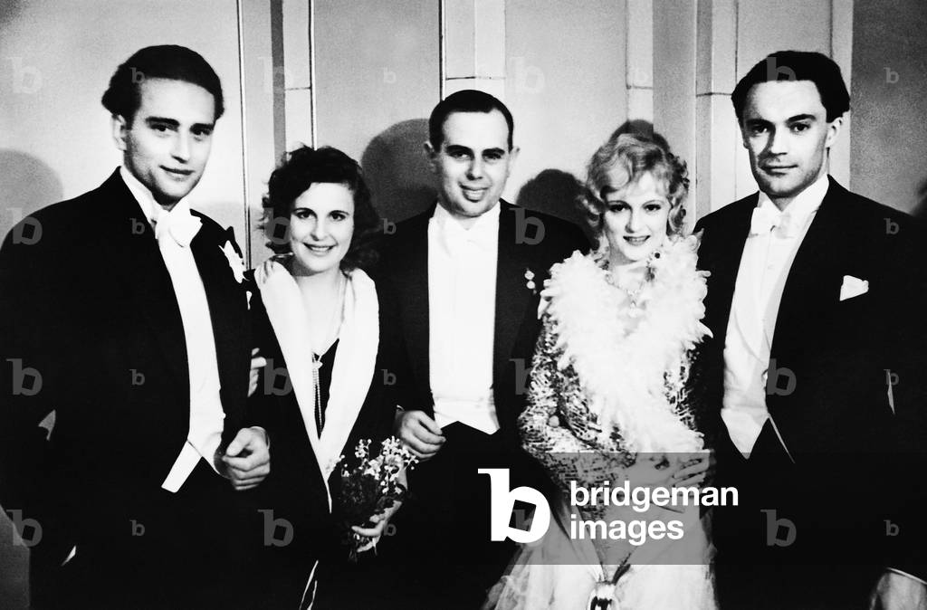 Leni Riefenstahl, Camilla Horn and Gustav Diessl, 1930 (b/w photo)