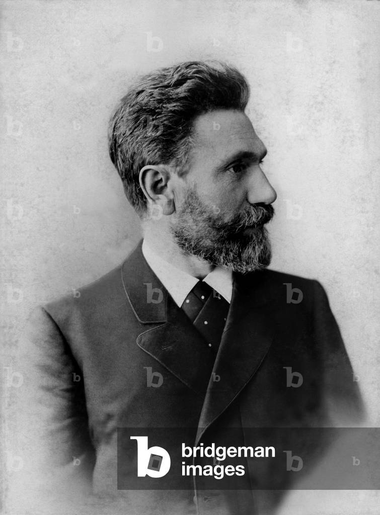 August Bebel, 1896 (b/w photo)