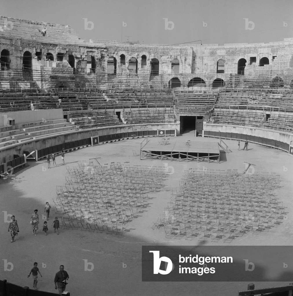 Arles Amphitheatre, 1961 (b/w photo)