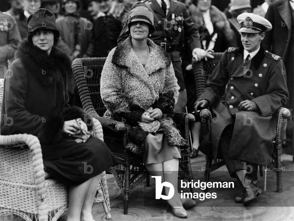 Marie of Romania with Ileana and Nicolas