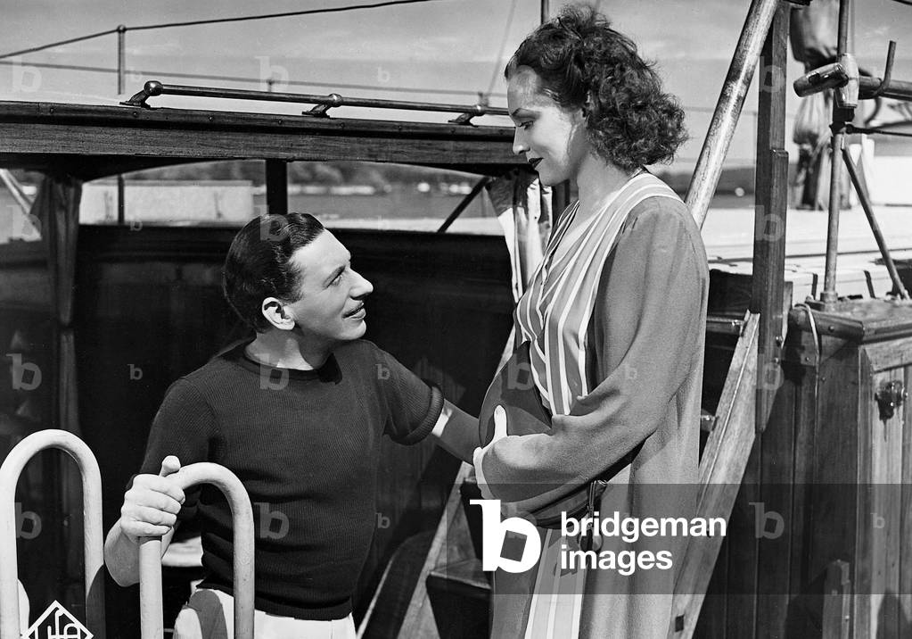 Willy Birgel and Zarah Leander in 'The Blue Fox', 1938 (b/w photo)