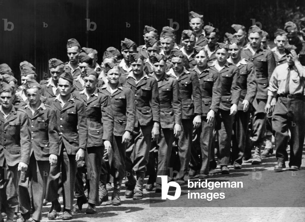 German Foreign Legionnaires of the French Foreign Legion, 1951 (b/w photo)