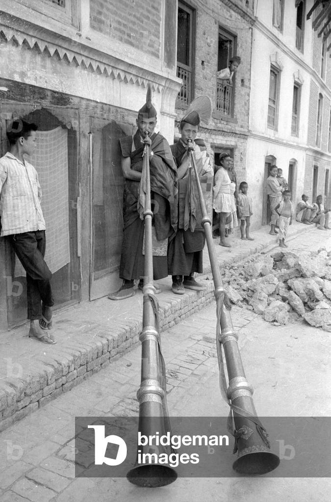 Hornblower in Kathmandu, 1966 (b/w photo)