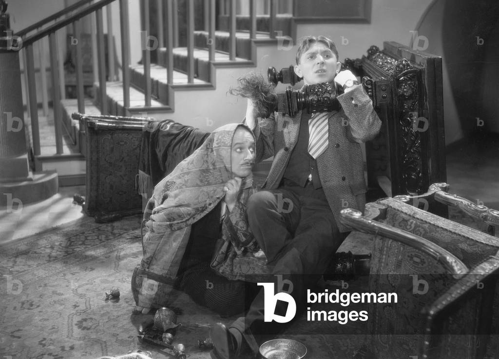 Theo Lingen (right) in 'Der Doppelgaenger', 1933 (b/w photo)