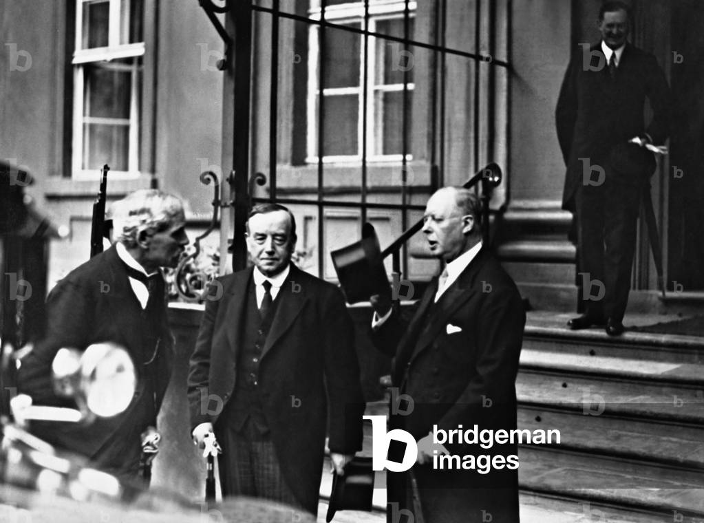 James Ramsay MacDonald, Arthur Henderson and Horace Rumbold, 1931 (b/w photo)