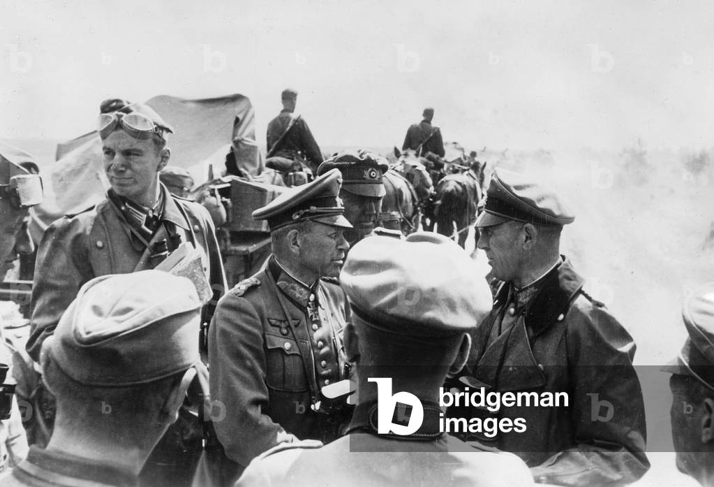 General Heinz Guderian on the Eastern front, 1941 (b/w photo)