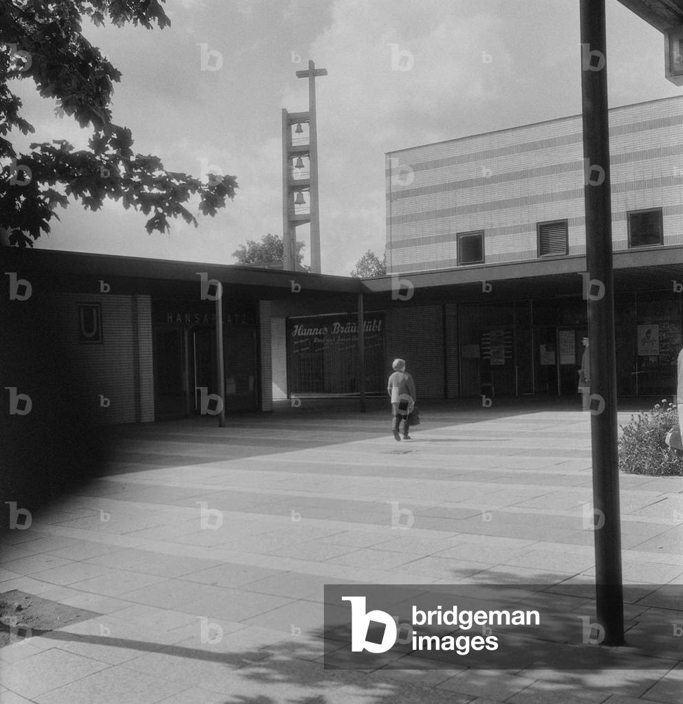 Subway station Hansaplatz, 1964 (b/w photo)