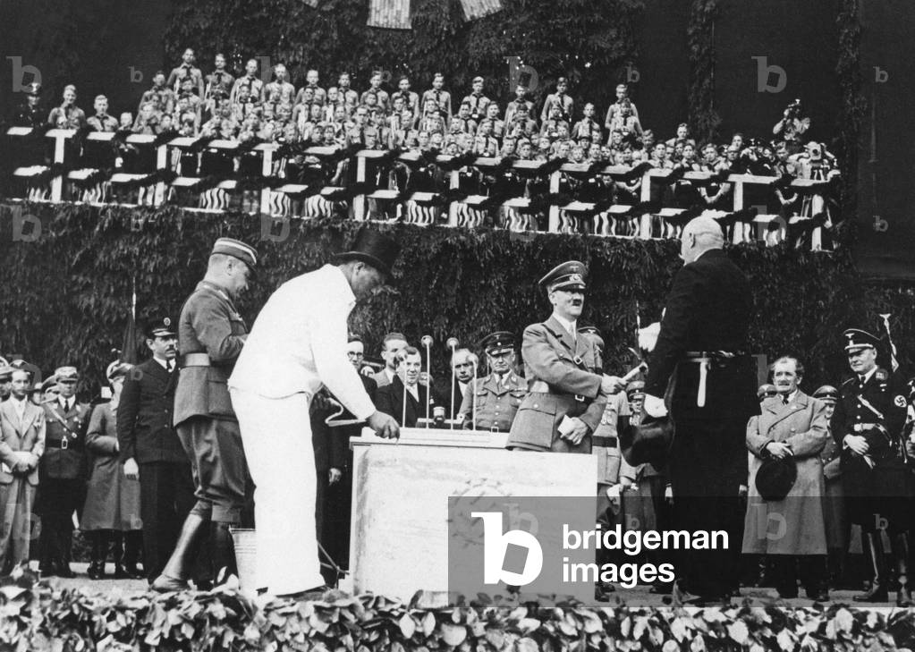 The foundation of the Volkswagen factory, 1938