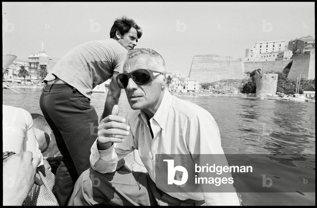 Gianni Agnelli in Corse, 1975 (b/w photo)