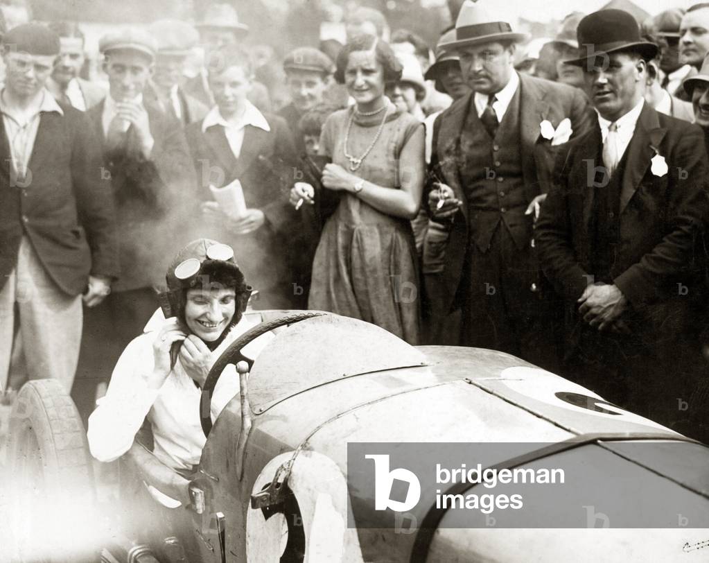Women's auto race, 1928 (b/w photo)