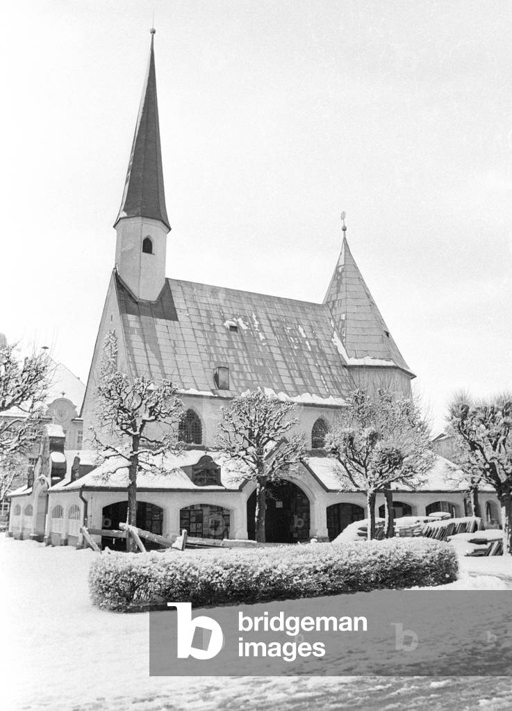 The Shrine of Our Lady of Altötting, 1974 (b/w photo)