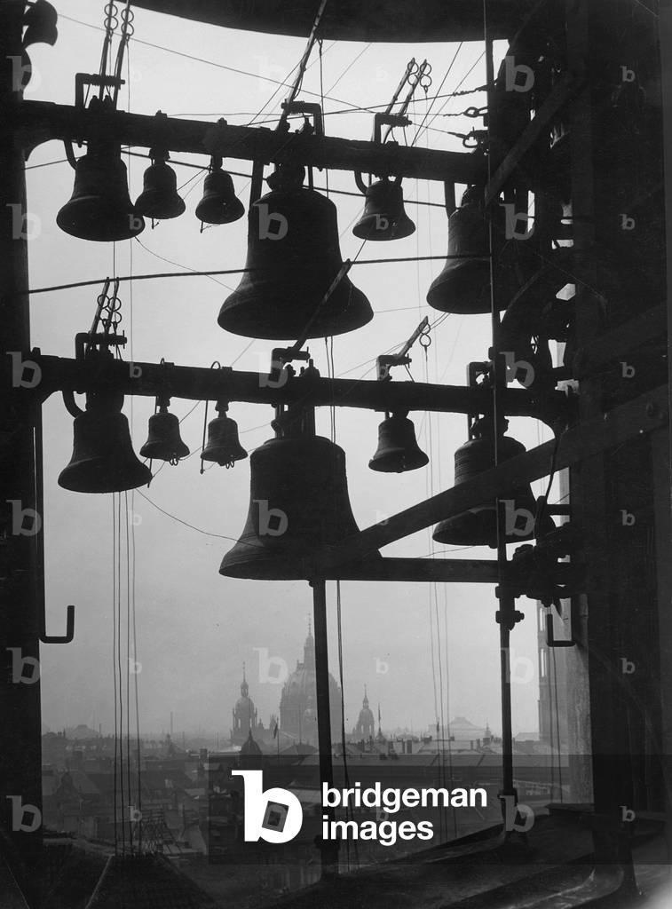 Chimes of the Parochialkirche in Berlin, 1934 (b/w photo)