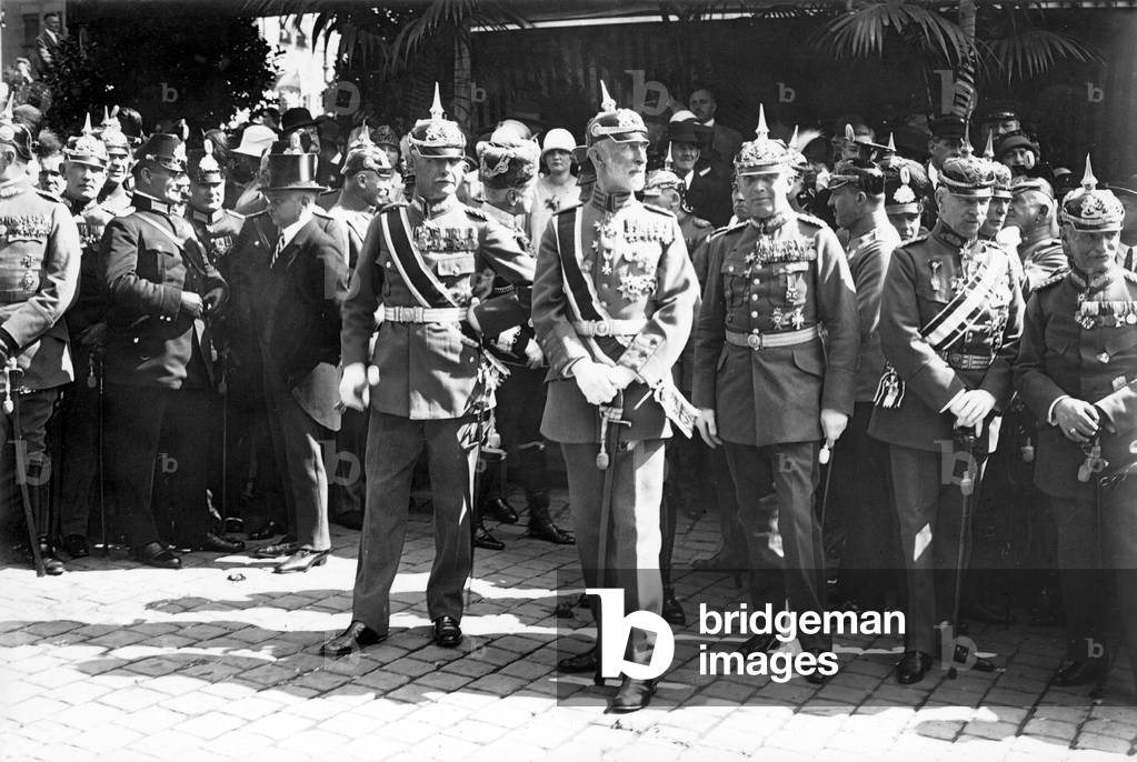 Rupprecht of Bavaria, at the Army and Navy Day in Nuremberg, 1926 (b/w photo)